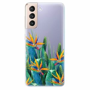 Odolné silikonové pouzdro iSaprio - Exotic Flowers - Samsung Galaxy S21 obraz
