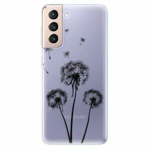 Odolné silikonové pouzdro iSaprio - Three Dandelions - black - Samsung Galaxy S21 obraz