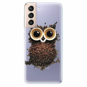 Odolné silikonové pouzdro iSaprio - Owl And Coffee - Samsung Galaxy S21 obraz