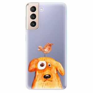 Odolné silikonové pouzdro iSaprio - Dog And Bird - Samsung Galaxy S21 obraz