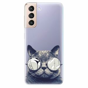 Odolné silikonové pouzdro iSaprio - Crazy Cat 01 - Samsung Galaxy S21 obraz