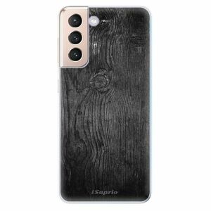 Odolné silikonové pouzdro iSaprio - Black Wood 13 - Samsung Galaxy S21 obraz