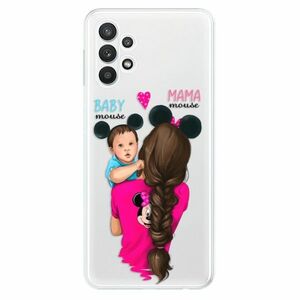 Odolné silikonové pouzdro iSaprio - Mama Mouse Brunette and Boy - Samsung Galaxy A32 5G obraz