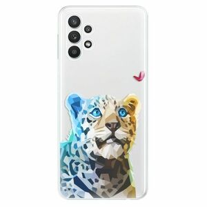 Odolné silikonové pouzdro iSaprio - Leopard With Butterfly - Samsung Galaxy A32 5G obraz