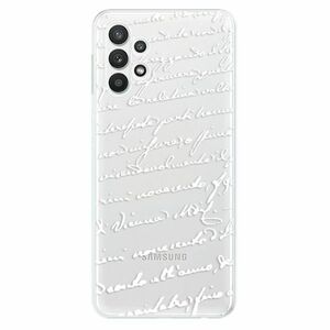 Odolné silikonové pouzdro iSaprio - Handwriting 01 - white - Samsung Galaxy A32 5G obraz