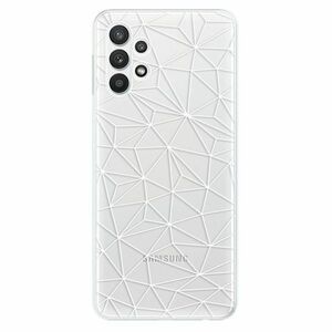 Odolné silikonové pouzdro iSaprio - Abstract Triangles 03 - white - Samsung Galaxy A32 5G obraz