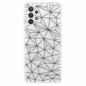 Odolné silikonové pouzdro iSaprio - Abstract Triangles 03 - black - Samsung Galaxy A32 5G obraz