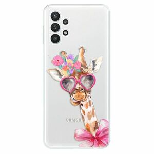 Odolné silikonové pouzdro iSaprio - Lady Giraffe - Samsung Galaxy A32 5G obraz