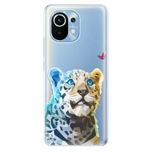 Odolné silikonové pouzdro iSaprio - Leopard With Butterfly - Xiaomi Mi 11 obraz