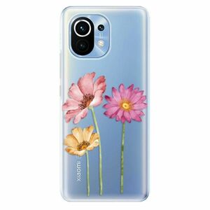 Odolné silikonové pouzdro iSaprio - Three Flowers - Xiaomi Mi 11 obraz