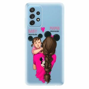 Odolné silikonové pouzdro iSaprio - Mama Mouse Brunette and Girl - Samsung Galaxy A72 obraz