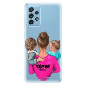 Odolné silikonové pouzdro iSaprio - Super Mama - Boy and Girl - Samsung Galaxy A72 obraz
