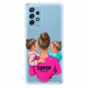 Odolné silikonové pouzdro iSaprio - Super Mama - Two Girls - Samsung Galaxy A72 obraz