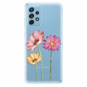 Odolné silikonové pouzdro iSaprio - Three Flowers - Samsung Galaxy A72 obraz