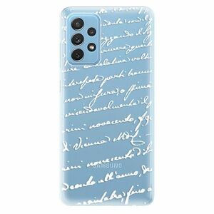 Odolné silikonové pouzdro iSaprio - Handwriting 01 - white - Samsung Galaxy A72 obraz