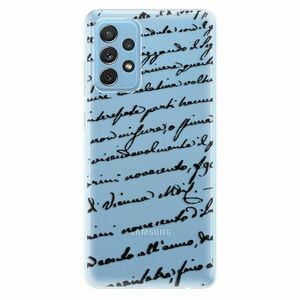 Odolné silikonové pouzdro iSaprio - Handwriting 01 - black - Samsung Galaxy A72 obraz