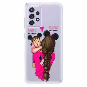 Odolné silikonové pouzdro iSaprio - Mama Mouse Brunette and Girl - Samsung Galaxy A52/A52 5G obraz