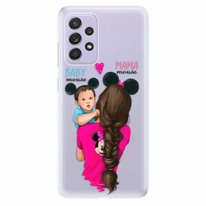Odolné silikonové pouzdro iSaprio - Mama Mouse Brunette and Boy - Samsung Galaxy A52/A52 5G obraz