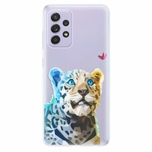 Odolné silikonové pouzdro iSaprio - Leopard With Butterfly - Samsung Galaxy A52/A52 5G obraz
