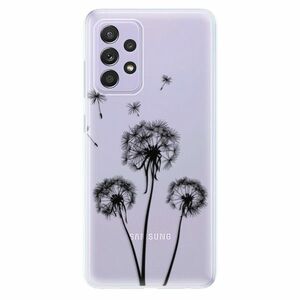 Odolné silikonové pouzdro iSaprio - Three Dandelions - black - Samsung Galaxy A52/A52 5G obraz