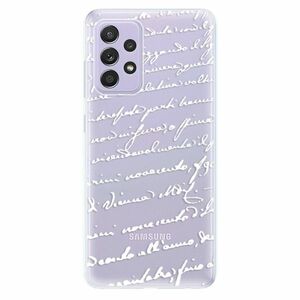 Odolné silikonové pouzdro iSaprio - Handwriting 01 - white - Samsung Galaxy A52/A52 5G obraz