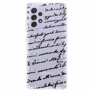 Odolné silikonové pouzdro iSaprio - Handwriting 01 - black - Samsung Galaxy A52/A52 5G obraz
