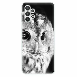 Odolné silikonové pouzdro iSaprio - BW Owl - Samsung Galaxy A32 obraz