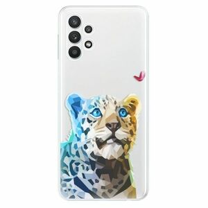 Odolné silikonové pouzdro iSaprio - Leopard With Butterfly - Samsung Galaxy A32 obraz
