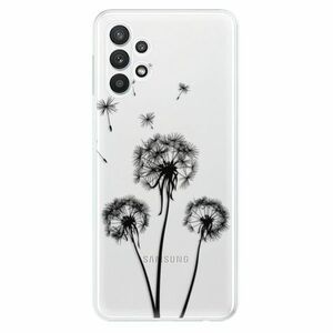 Odolné silikonové pouzdro iSaprio - Three Dandelions - black - Samsung Galaxy A32 obraz