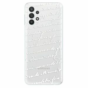 Odolné silikonové pouzdro iSaprio - Handwriting 01 - white - Samsung Galaxy A32 obraz
