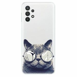Odolné silikonové pouzdro iSaprio - Crazy Cat 01 - Samsung Galaxy A32 obraz