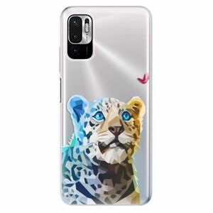 Odolné silikonové pouzdro iSaprio - Leopard With Butterfly - Xiaomi Redmi Note 10 5G obraz