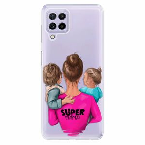 Odolné silikonové pouzdro iSaprio - Super Mama - Boy and Girl - Samsung Galaxy A22 obraz