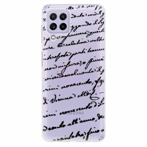 Odolné silikonové pouzdro iSaprio - Handwriting 01 - black - Samsung Galaxy A22 obraz