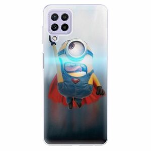 Odolné silikonové pouzdro iSaprio - Mimons Superman 02 - Samsung Galaxy A22 obraz