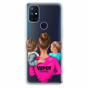 Odolné silikonové pouzdro iSaprio - Super Mama - Boy and Girl - OnePlus Nord N10 5G obraz