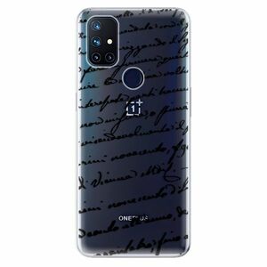 Odolné silikonové pouzdro iSaprio - Handwriting 01 - black - OnePlus Nord N10 5G obraz