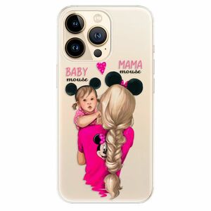 Odolné silikonové pouzdro iSaprio - Mama Mouse Blond and Girl - iPhone 13 Pro Max obraz
