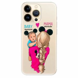 Odolné silikonové pouzdro iSaprio - Mama Mouse Blonde and Boy - iPhone 13 Pro Max obraz