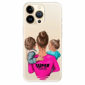 Odolné silikonové pouzdro iSaprio - Super Mama - Boy and Girl - iPhone 13 Pro Max obraz