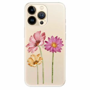 Odolné silikonové pouzdro iSaprio - Three Flowers - iPhone 13 Pro Max obraz