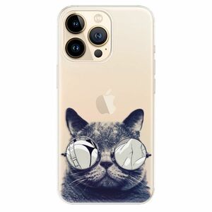 Odolné silikonové pouzdro iSaprio - Crazy Cat 01 - iPhone 13 Pro Max obraz