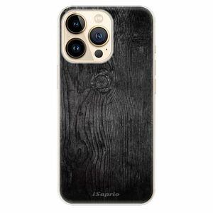 Odolné silikonové pouzdro iSaprio - Black Wood 13 - iPhone 13 Pro Max obraz