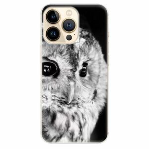 Odolné silikonové pouzdro iSaprio - BW Owl - iPhone 13 Pro obraz