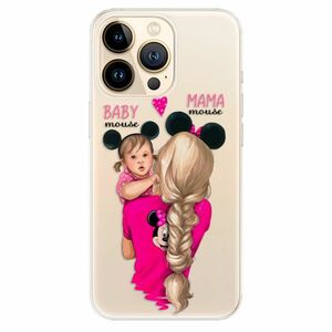 Odolné silikonové pouzdro iSaprio - Mama Mouse Blond and Girl - iPhone 13 Pro obraz