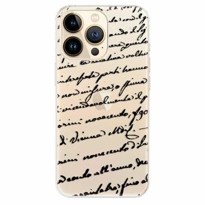 Odolné silikonové pouzdro iSaprio - Handwriting 01 - black - iPhone 13 Pro obraz