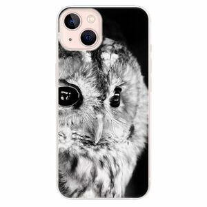 Odolné silikonové pouzdro iSaprio - BW Owl - iPhone 13 obraz