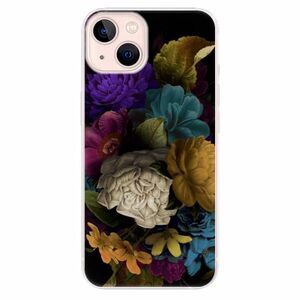Odolné silikonové pouzdro iSaprio - Dark Flowers - iPhone 13 obraz