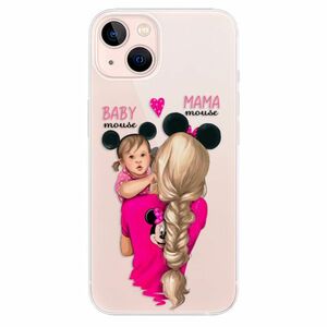 Odolné silikonové pouzdro iSaprio - Mama Mouse Blond and Girl - iPhone 13 obraz