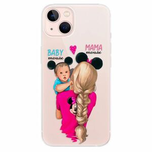 Odolné silikonové pouzdro iSaprio - Mama Mouse Blonde and Boy - iPhone 13 obraz